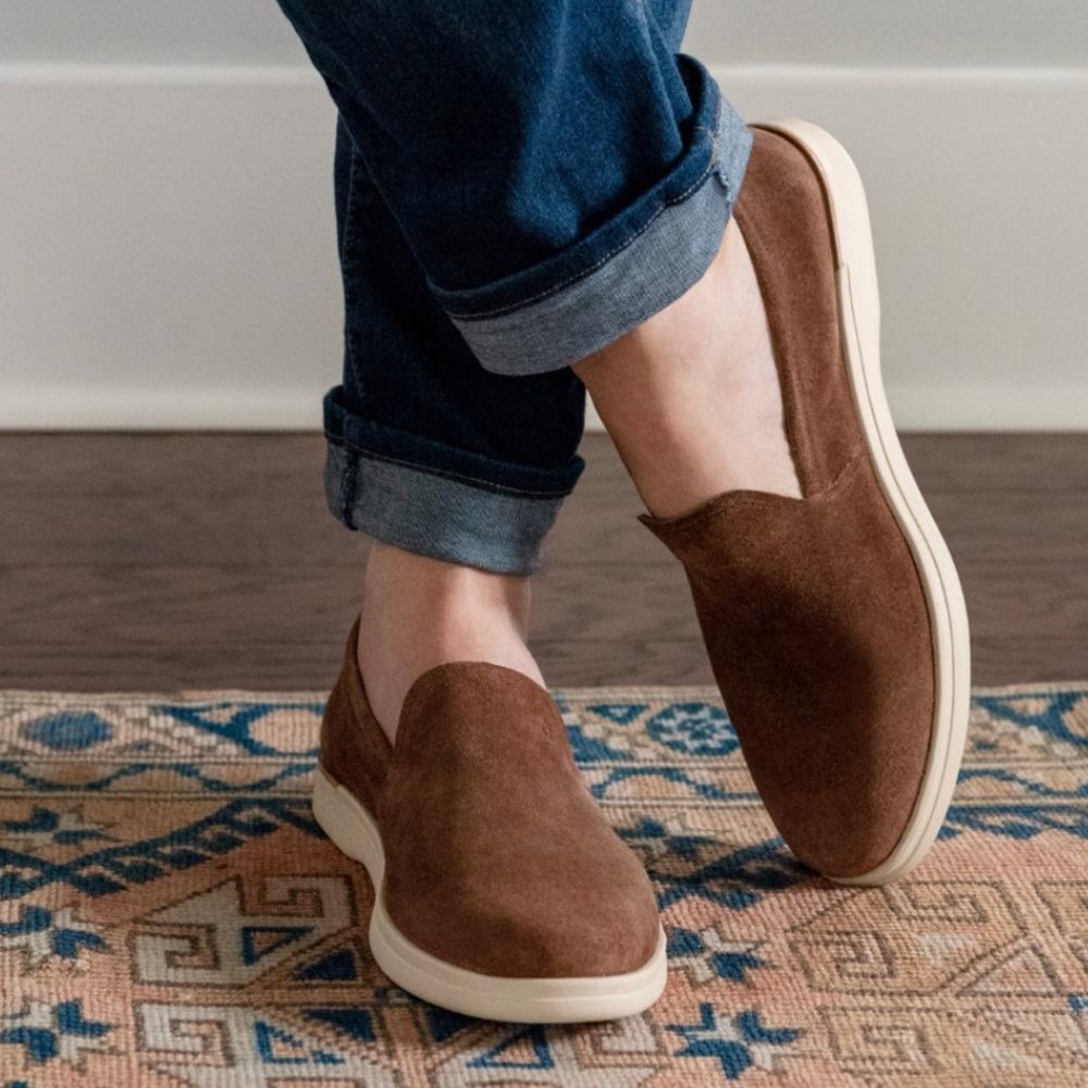 Cole Haan Grand Ambition brown suede loafers